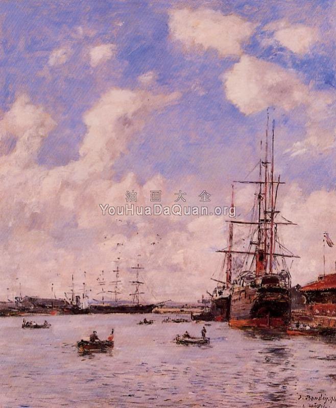 Le Havre, Basin de l'Eure - 尤金·布丹